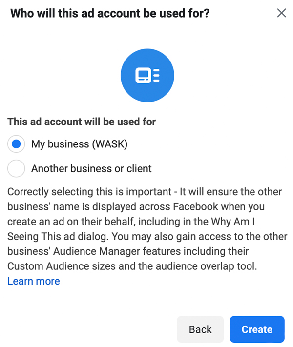 How To Create Facebook Ad Account Step By Step Wask