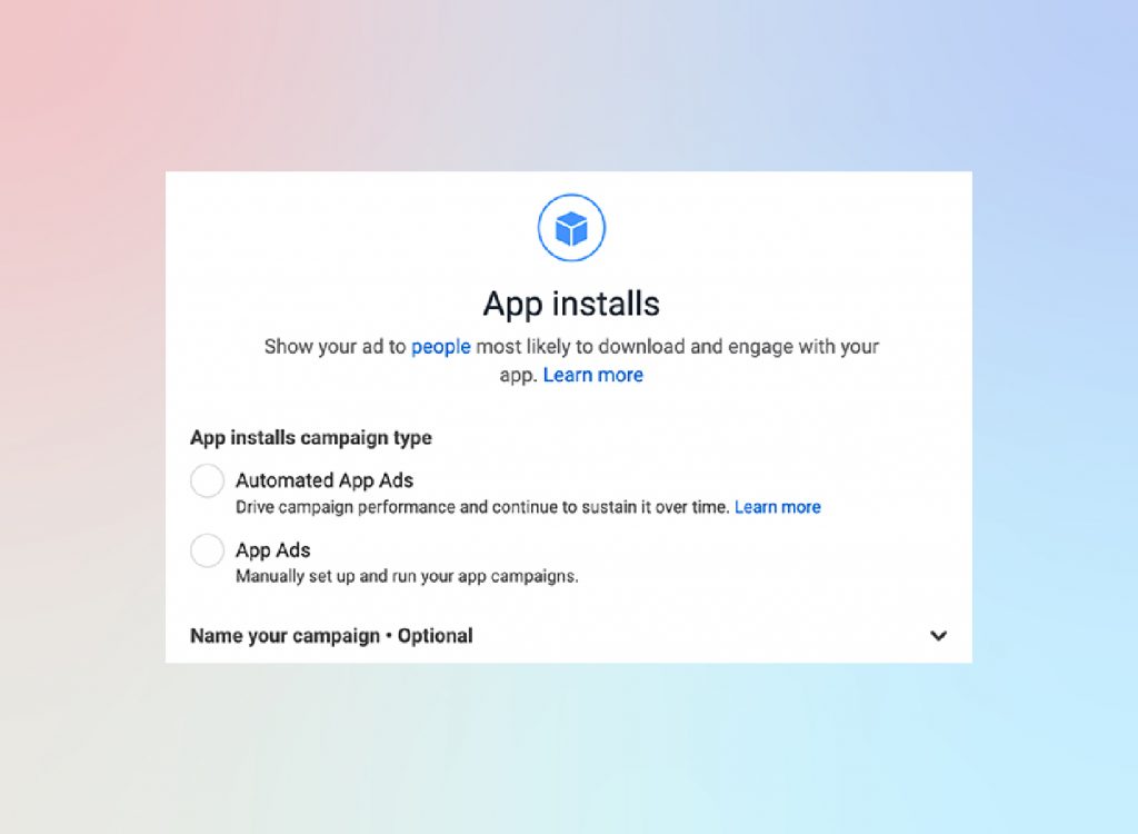 App Installs Campaign Objective