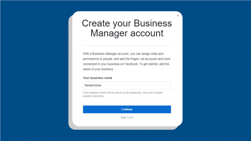 create ad account facebook