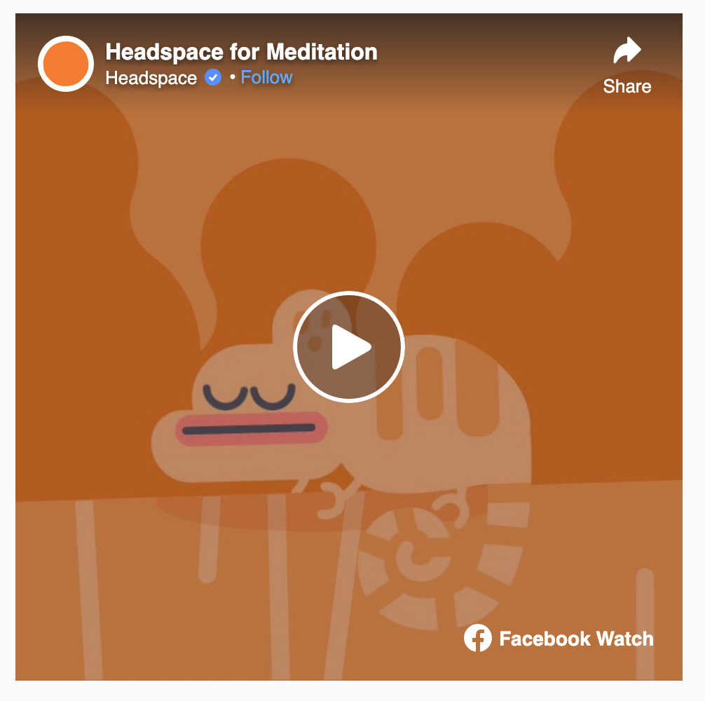Headspace The Best Facebook Video Ad Examples