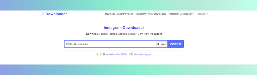 IG Downloader Instagram Video Downloader