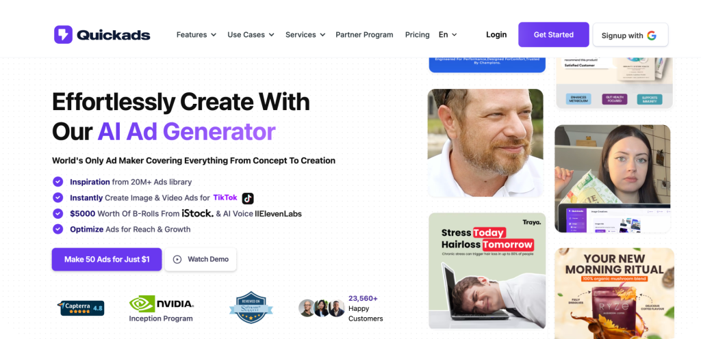 Best 10 AI Ad Creative Generators In 2025 6 Ekran Resmi 2025 09 11 11.35.24 modified