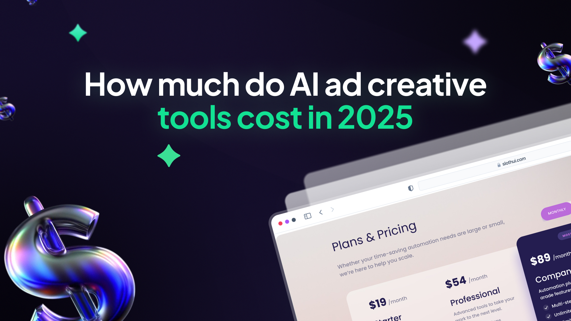 Ai ad creative tools pricing