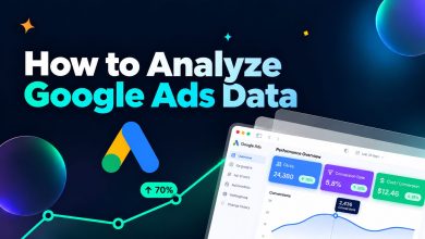 How to analyze Google Ads data using key metrics like CTR, CPA, ROAS, conversions, and search terms.